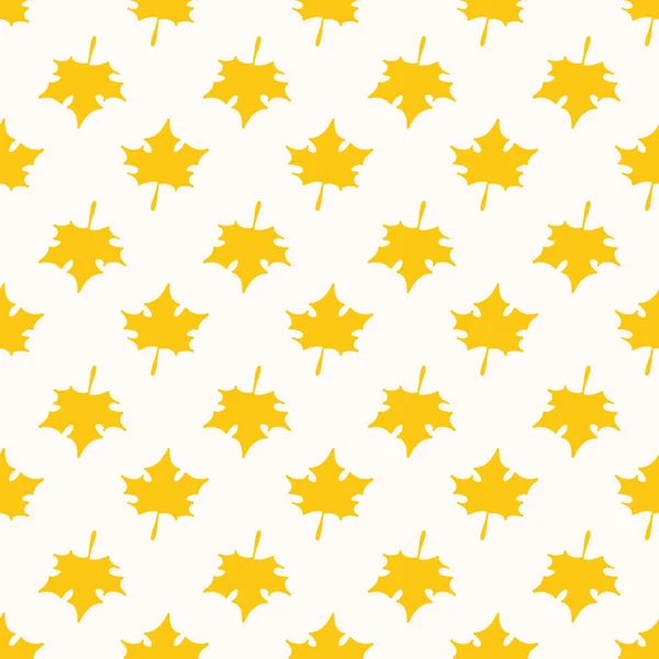 Απρόσκοπτη Μοτίβο Φυτικά Στοιχεία Διακοσμητική Υφή Από Κίτρινα Φύλλα Σφενδάμου — Διανυσματικό Αρχείο