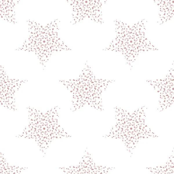 Abstrakte Nahtlose Textur Gepunktete Sterne Dekorativer Hintergrund Für Web Tapeten — Stockvektor