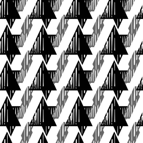 Patrón Decorativo Sin Costuras Fondo Abstracto Textura Ornamento Blanco Negro — Vector de stock