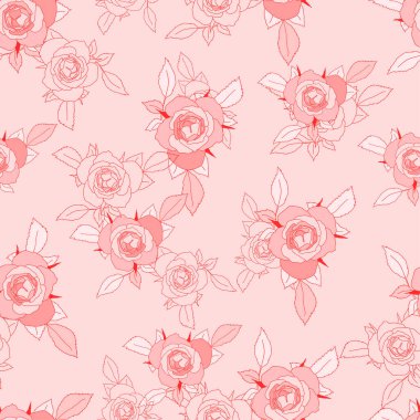 Kesintisiz renkli vektör desen.