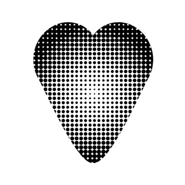 Dekoratif kalp şekli. Sevgililer Günü sembolü. 