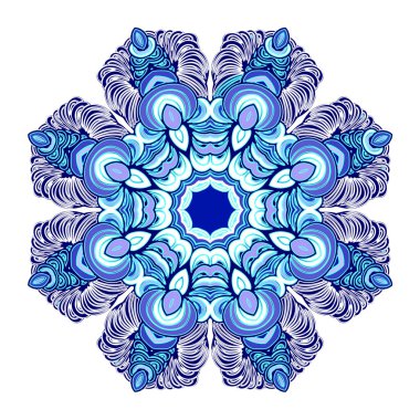 Süslü renkli tasarım ögesi.