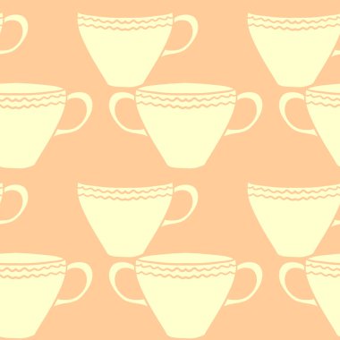 Çay ya da kahve fincanlarıyla kusursuz desen