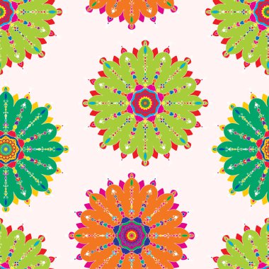 Kusursuz dekoratif renkli desen