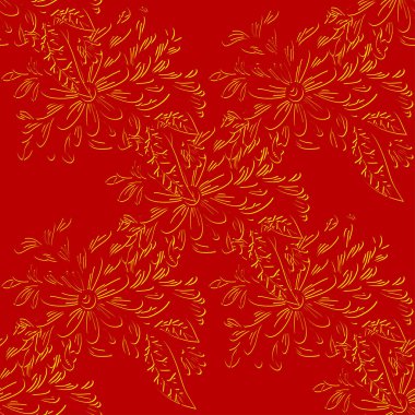 Kusursuz dekoratif vektör deseni. Duvar kağıtları, tekstil, kağıt, hatıra defteri tasarımı için renkli arkaplan.