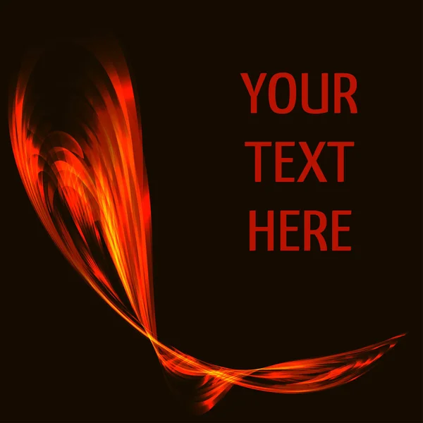 Abstract Flame Background Space Your Text — 스톡 벡터