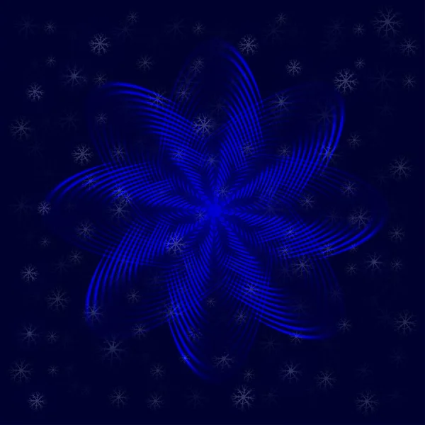 Abstract Dark Blue Luminous Background — Vettoriale Stock