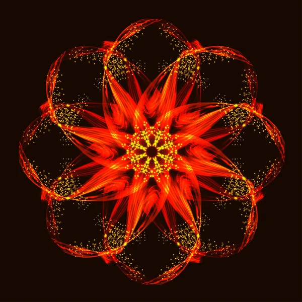 Lumineux Fond Forme Florale Lumineuse — Image vectorielle