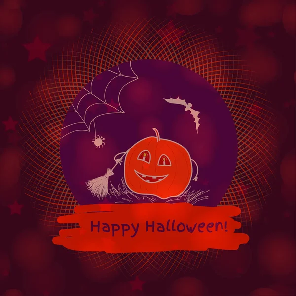 Feliz Halloween Fundo Festivo — Vetor de Stock