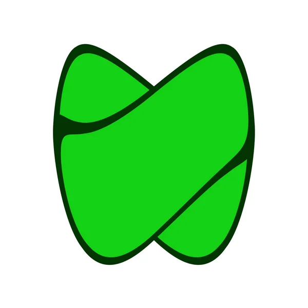 Abstract Vector Green Geometric Shape Element Background — Stock vektor