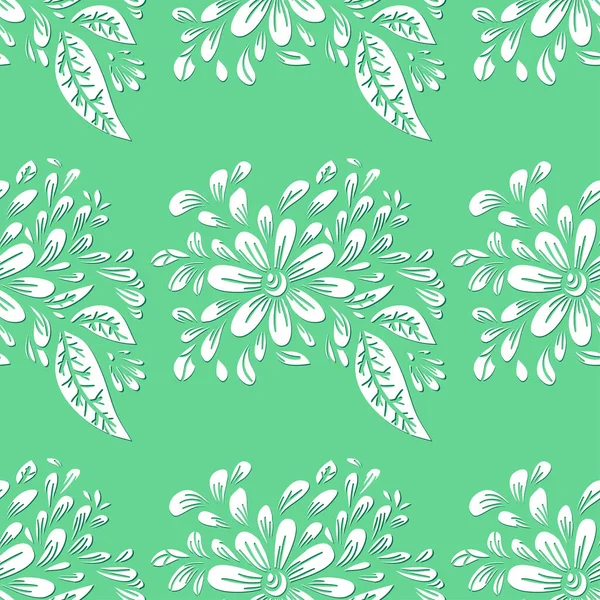 Nahtloses Muster Mit Pflanzlichen Elementen Dekorative Muster Für Tapeten Textilien — Stockvektor