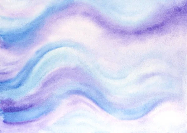 Handgemalter Aquarell Hintergrund Kreative Wellige Strukturierte Oberfläche Von Pinselstrichen Helle — Stockfoto