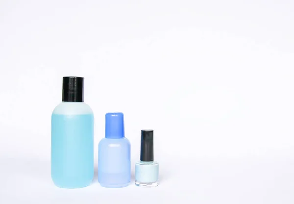 Grupp Produktförpackningar Ljusbehållare Plast — Stockfoto