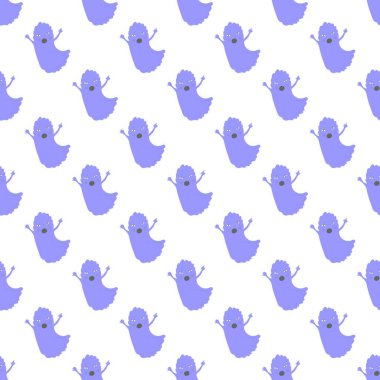 Tatlı cadılar bayramı öğeleriyle kusursuz desen.