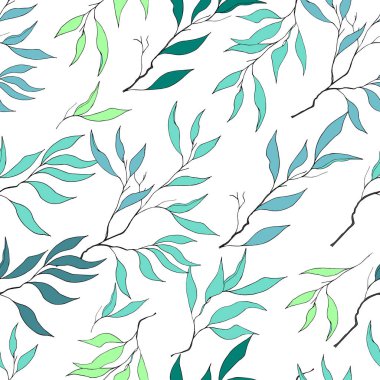 Açık renkli üzerinden ihale yeşil yaprakları. Tebrik kartları, fayans, yatak takımları, davetiye, tebrik ve reklam ve dekorasyon için