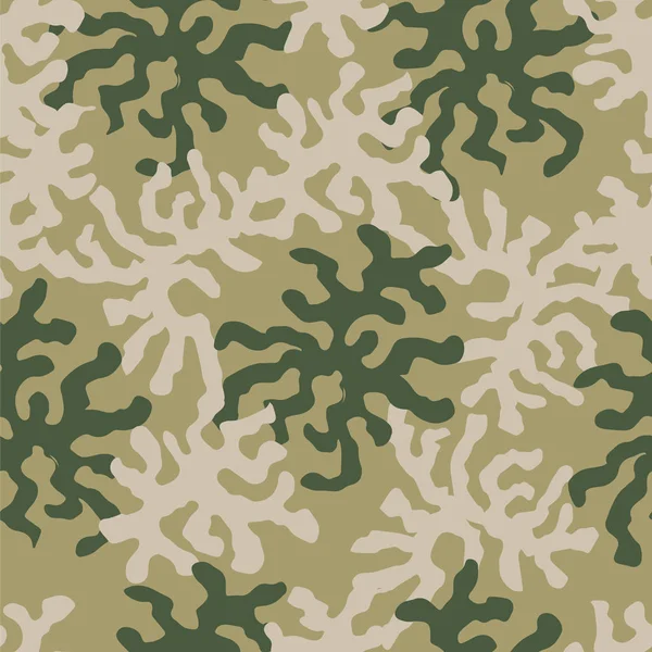 Résumé militaire ou fond de camouflage de chasse. Textures pour soldats, chasseurs et pêcheurs. Ornement pour carreaux et tissus . — Image vectorielle