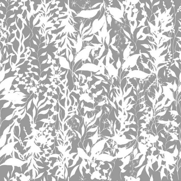 Светлый фон скалолазания растений, веток и листьев. Скалолазание. Черно-белая винтажная текстура для ткани, плитки, обоев . — стоковый вектор