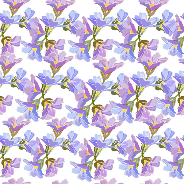 Fondo de primavera floral ligero. Patrón floral de primavera o verano lindo sin costuras para telas y azulejos . — Vector de stock