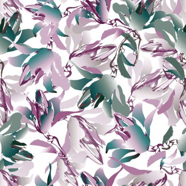 Beyaz arka plan üzerinde çiçeklerin çok renkli arka plan. Renkli suluboya, kumaş, duvar kağıdı, fayans, kağıt için sonsuz doku.