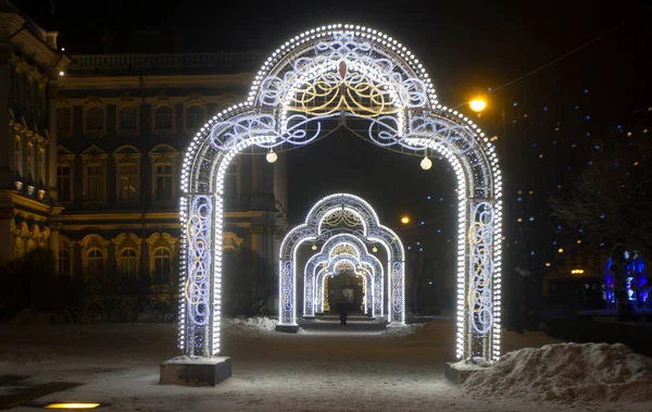 Yeni yıl şehir ışıkları