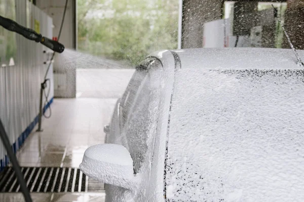 Outdoor Car Wash Foam Soap Stock Photo 1280194408