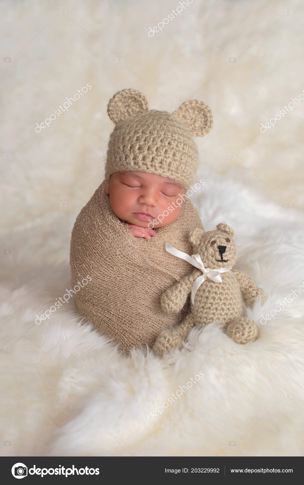 hat on newborn while sleeping