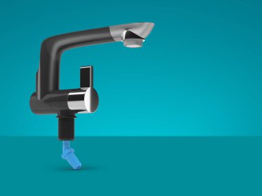 Yalıtılmış bir arka plan üzerine dokunun. 3D modeli - 3d render, 3d modeli