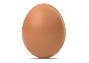 3D model tavuk yumurtası. 3D render. 3B görüntü.