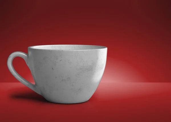 Модель Чашки Кофе Чашку Зеленого Чая Изображение — стоковое фото