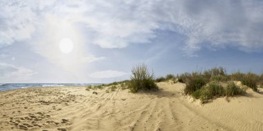 güzel doğa, deniz, plaj. Güneşli hava