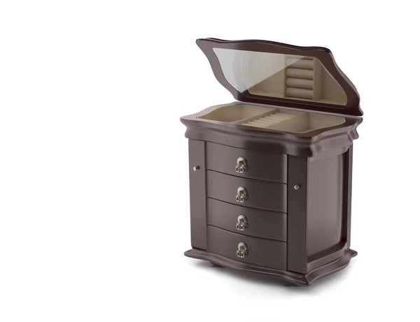 Open Chest Model Furniture Neoclassical Render Image Illustration — Stock Photo, Image