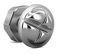 3D model demir cıvata. 3D render metal somun.