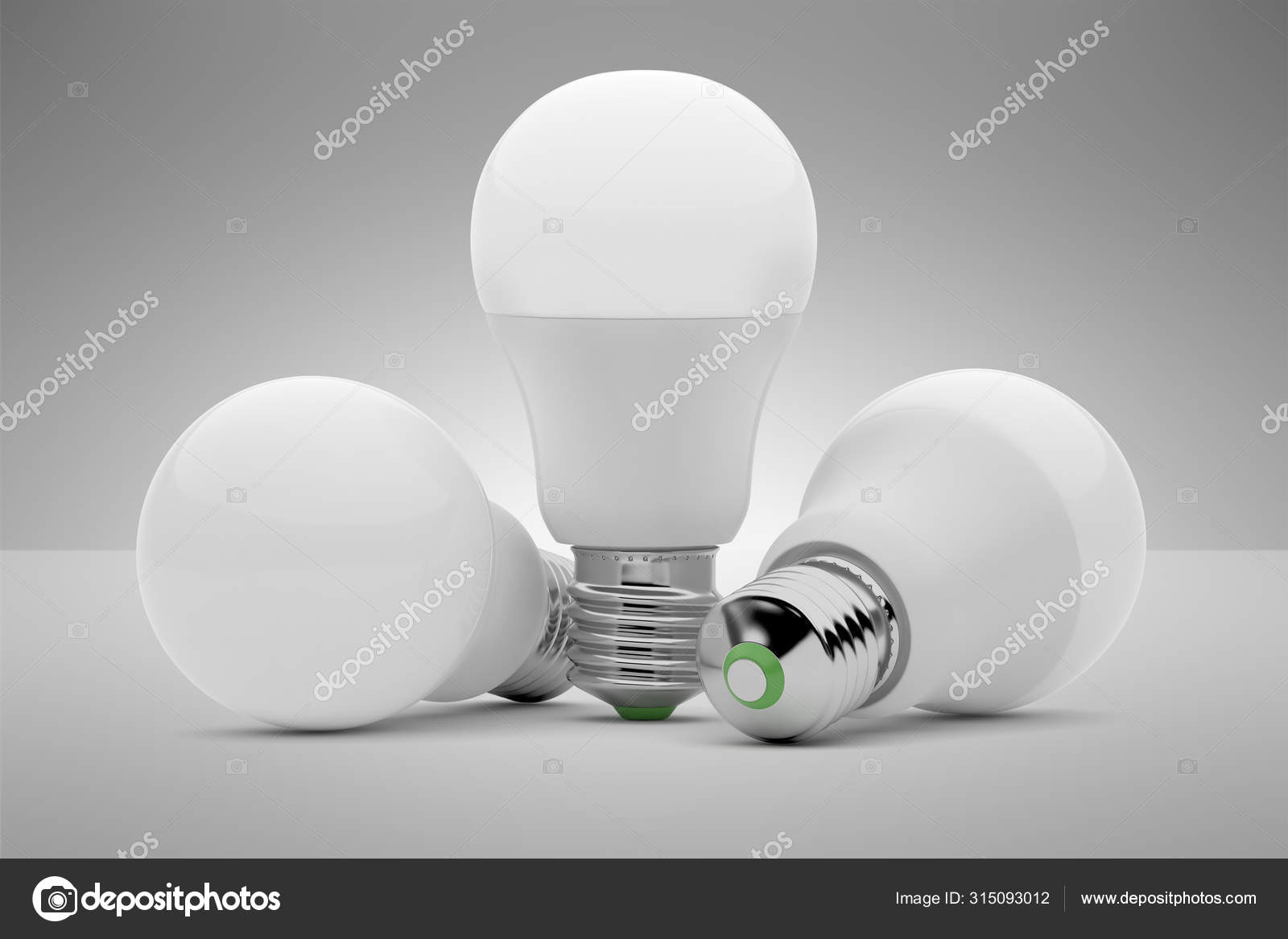 Light Bulb Model Lamp Render Image — Stock Photo © Himchenko