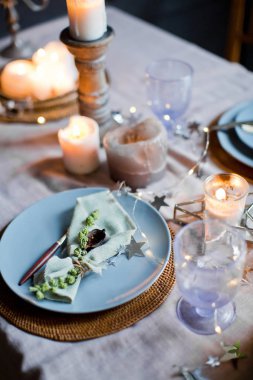 Mumlu masa ayarları