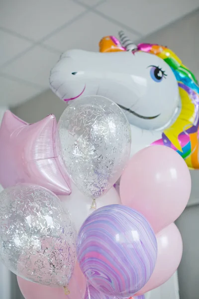 Urodziny strony balony — Zdjęcie stockowe