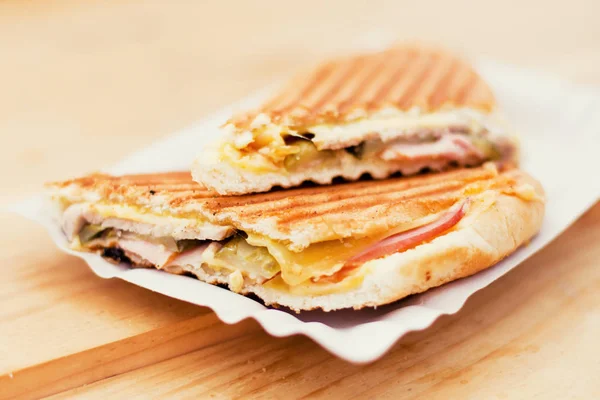 Traditionell kubansk sandwich — Stockfoto