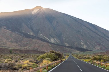 Tenerife, Kanarya Adaları 'ndaki Teide Volkanı' nın manzarası