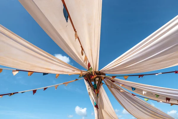 Middeleeuwse Decoratie Met Blauwe Lucht Achtergrond Obidos Portugal — Stockfoto