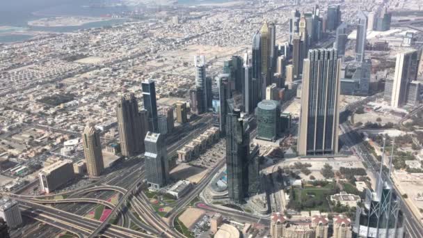 Drone Vidéo Aérienne Centre Ville Dubaï — Video