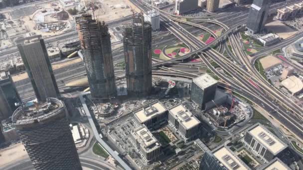 Aerea Dubai Strade Statali — Video Stock