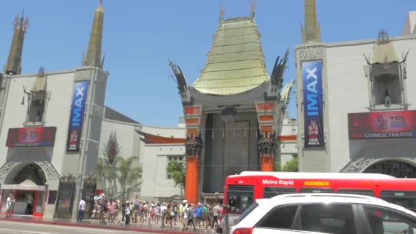 Chinese Theater Hollywood Boulevard — Wideo stockowe