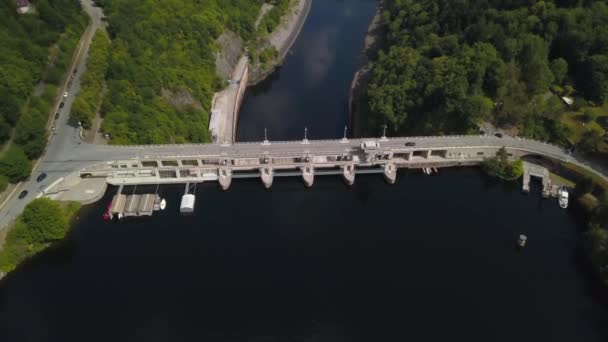 Presa Vista Frontal Del Dron Pared — Vídeo de stock