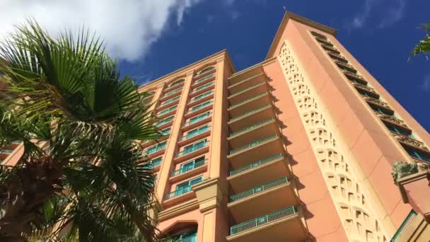Dubai Hotel Palm Drzew Perspektywy — Wideo stockowe