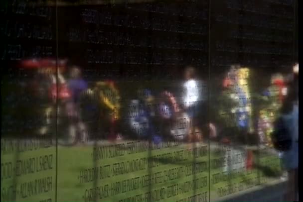 ベトナム戦没者慰霊碑のビデオ — ストック動画