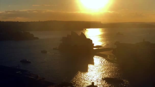 Sydney Opera House Sunrise — Stok Video