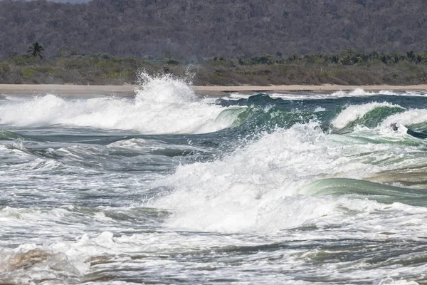 Intense waves on the coast