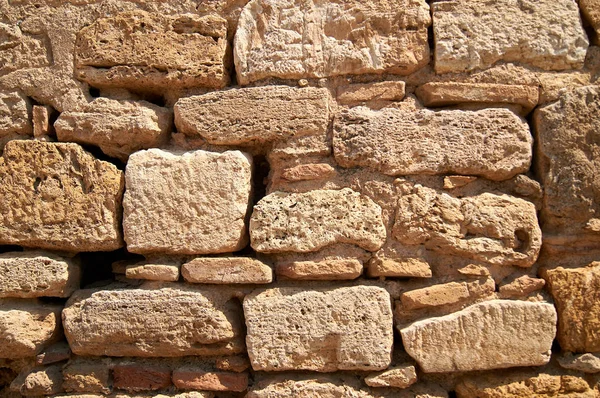 Stone wall texture in ancient city Hierapolis near Pamukkale, Turkey — Stock Photo, Image