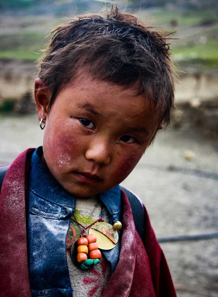 Dolpa Ligger Den Vestlige Delen Nepal Som Bor Der Tibetansk – stockfoto