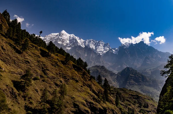First View Mountains Ripche Tsum Valley Trek Manaslu Nepal Royalty Free Stock Photos