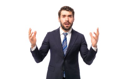 adam dertte. zarif erkekte uygun ve reciving kötü haber, üzgün ya da bir şey hakkında kötü şekilde sürpriz kravat